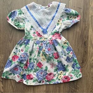 ROanna vintage floral short sleeve dress